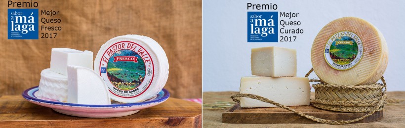 Nuestro queso fresco y nuestro curado de leche pasteurizada, ganadores de los premios Sabor a Málaga en su categoría